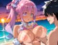 ホ〇ライブ 姫森ル〇ナ 爆乳日焼け水着えっち
