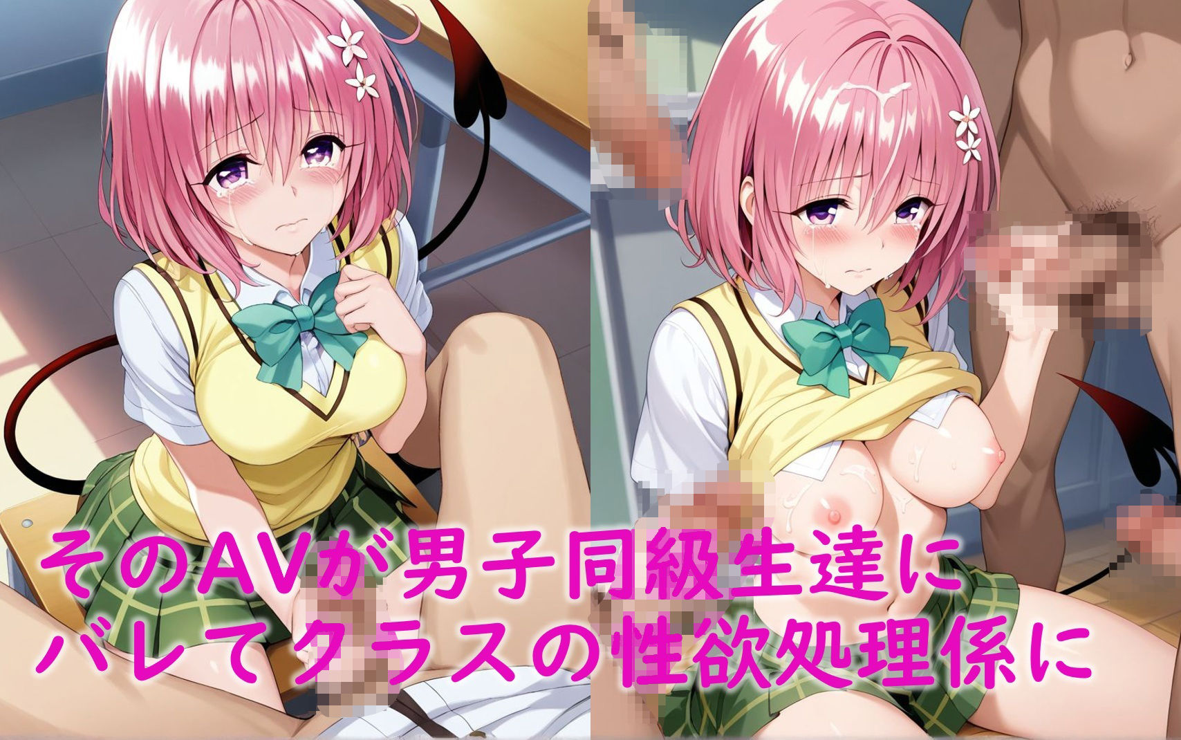 モモが騙されて出演したAVがクラスメイトにバレて輪〇される話 画像7