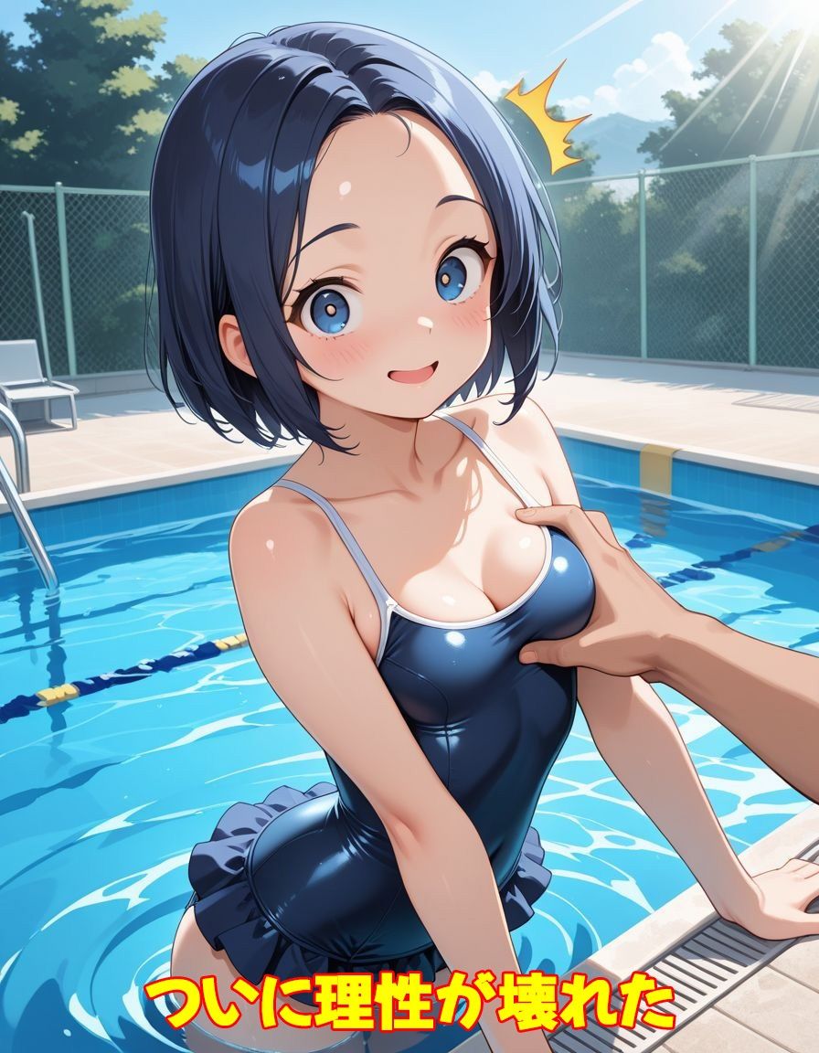 サンプル画像6:童貞の俺が妹の水着姿に我慢できるはずもなく・・・(あいのえ) [d_660353]