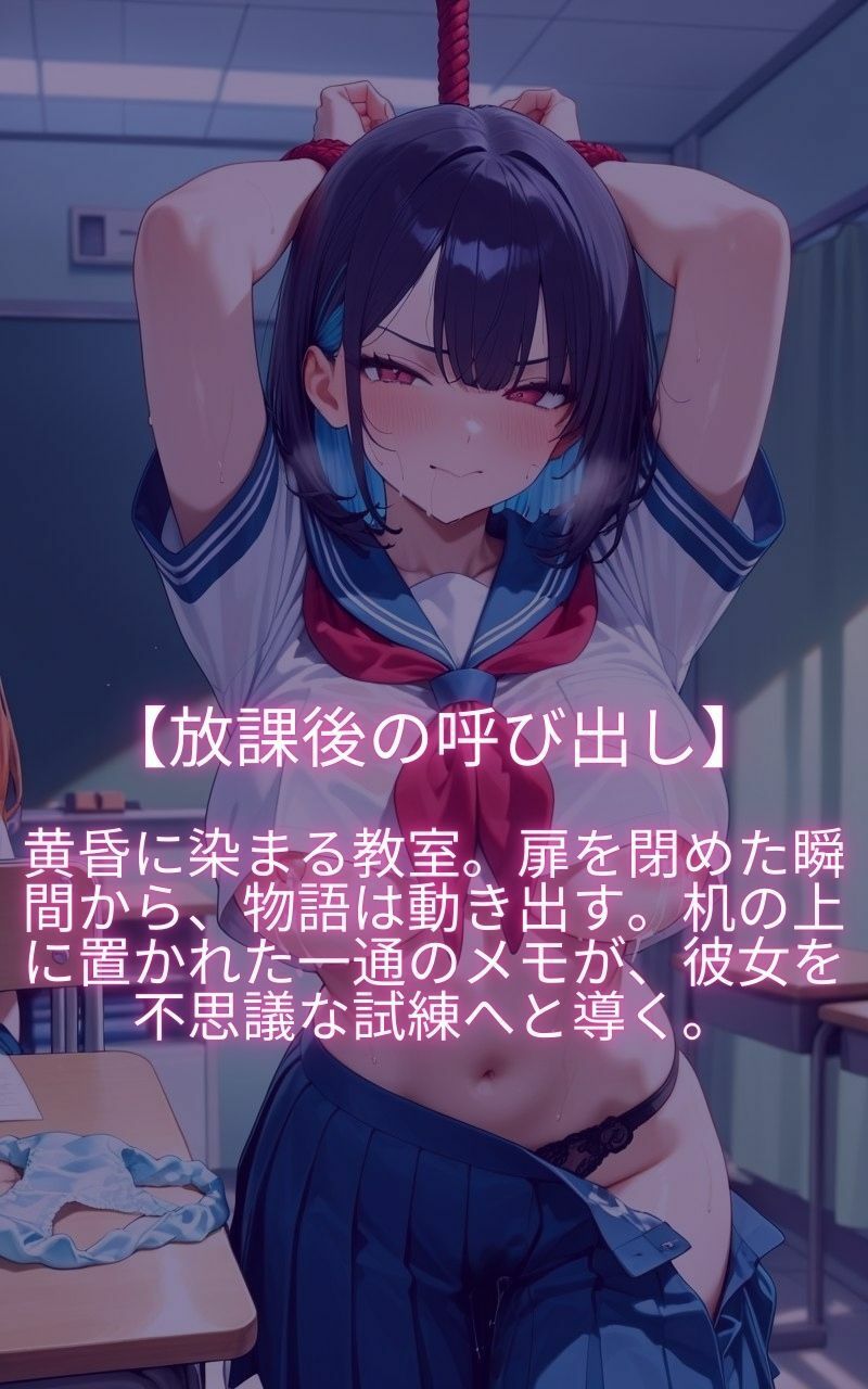 サンプル画像1:校則違反をした女子生徒に拘束中出しー女子校生編ー(制服同好会) [d_660403]