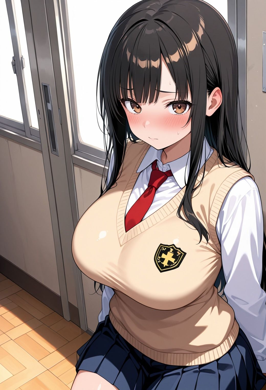 完堕ち援交強〇受精 でか尻でか乳女子校生のハメ撮り日記 画像1
