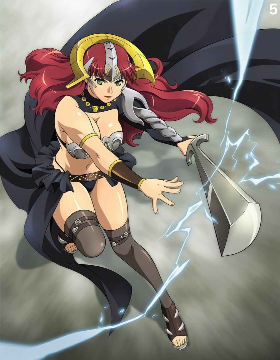 サンプル画像2:クイーンズスレ●プ:雷雲の女戦士(もいもい工房) [d_660495]