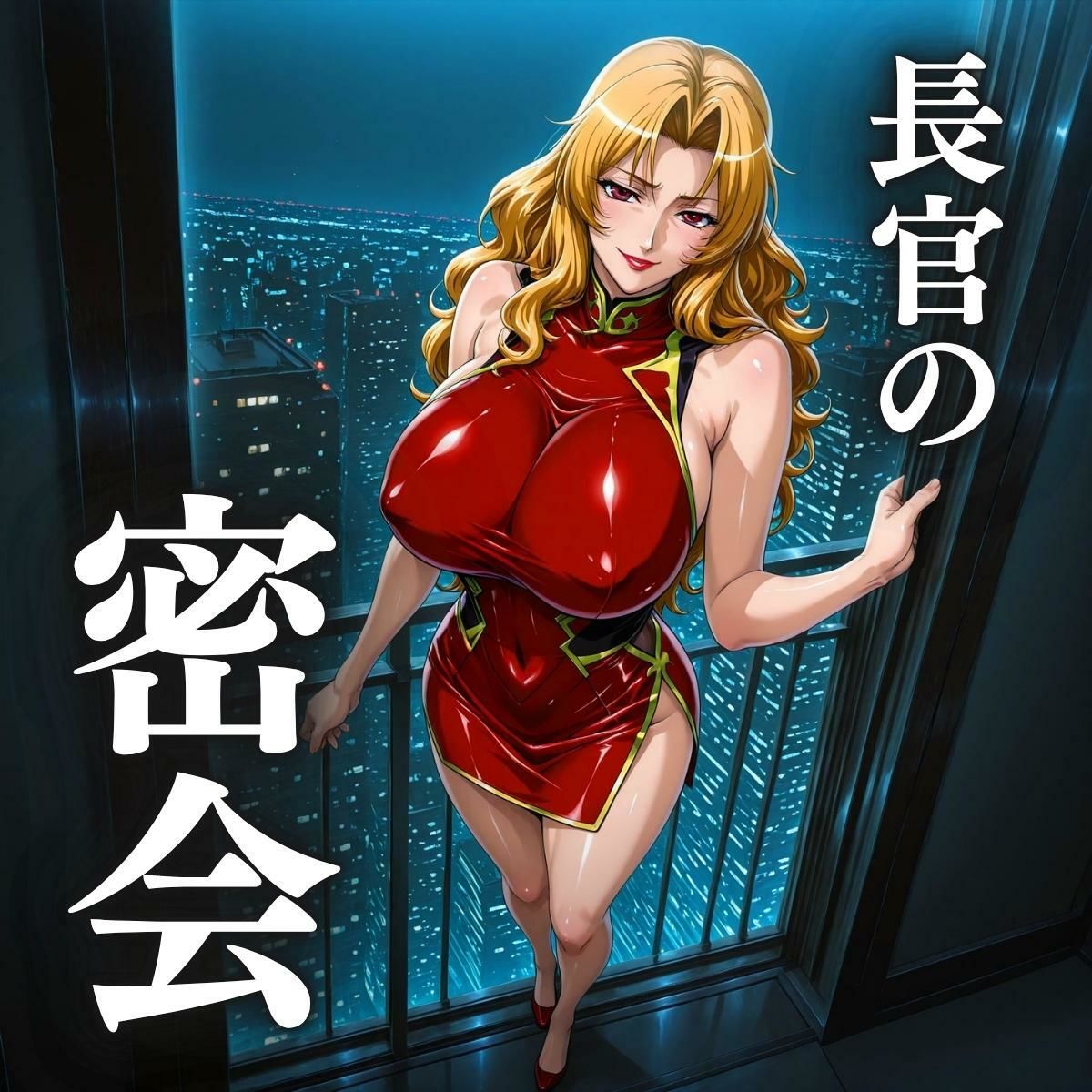 サンプル画像1:白濁チャイナドレス 長官のスウィートルーム密会(鉄バット仮面) [d_660597]