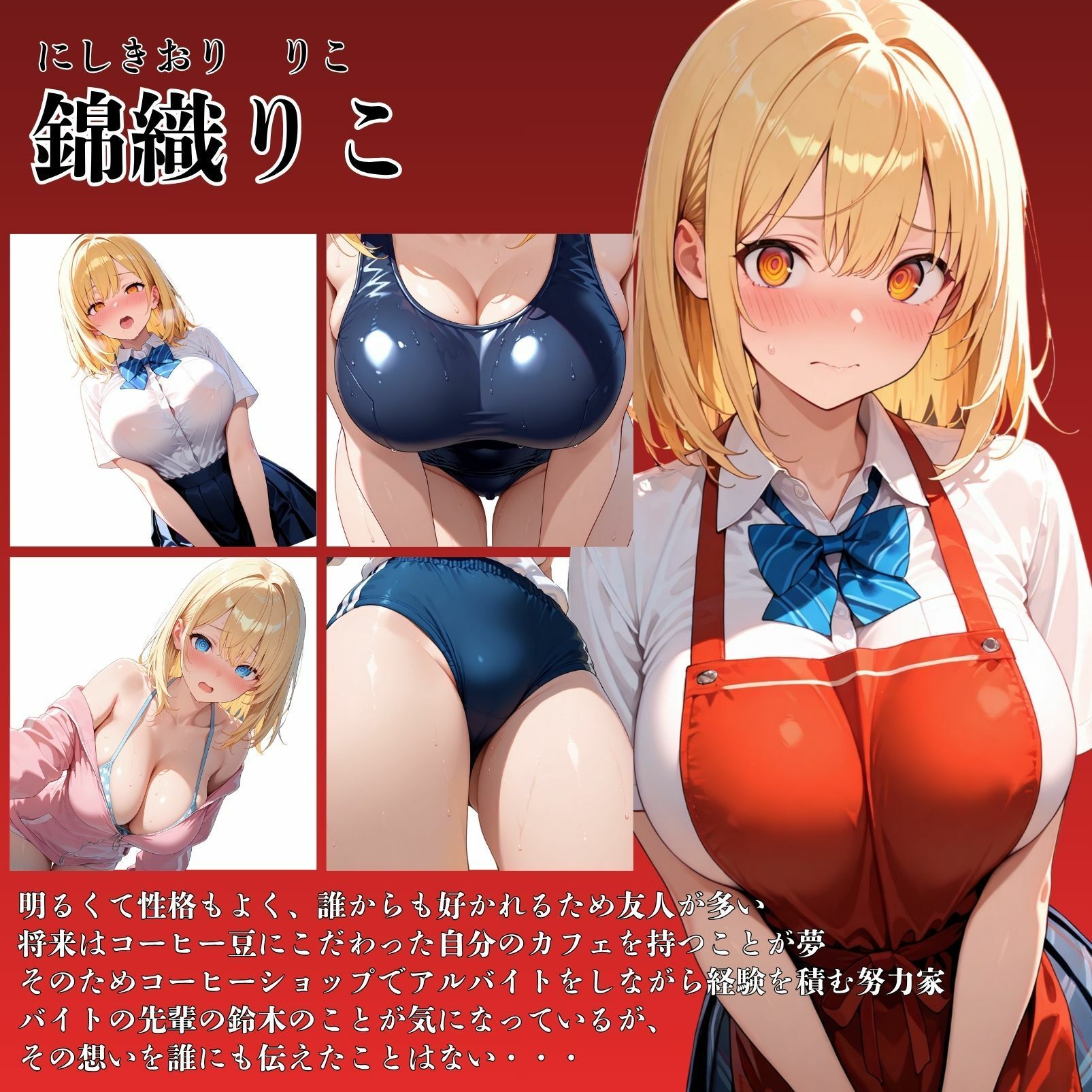 サンプル画像2:女子校生催●即堕ち  汗だくSEX-錦織りこ編-(チクワとまんじゅう) [d_660722]