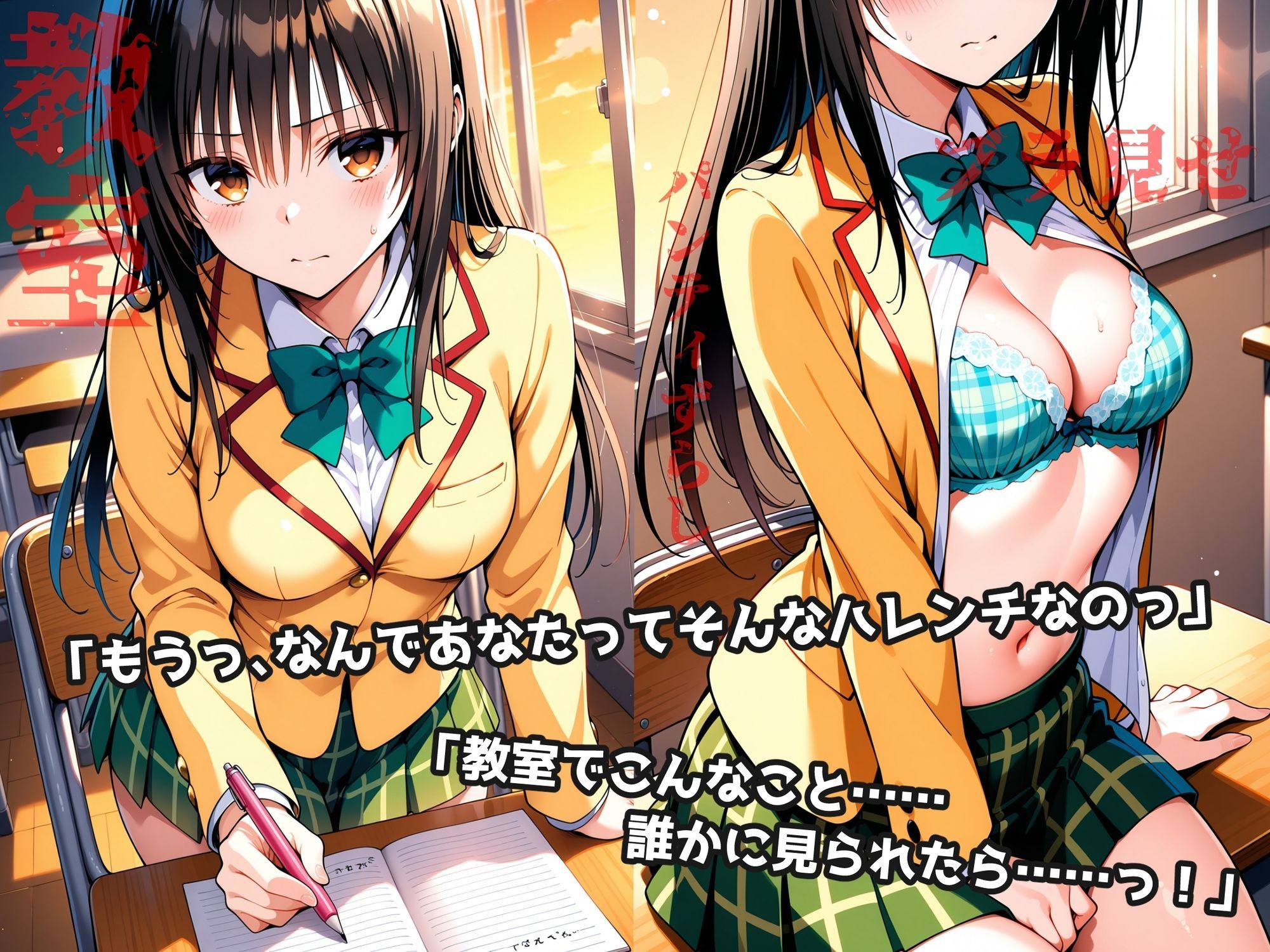 サンプル画像1:ヒロイン鬼ハメ  ●手川唯と学校でえっちしよっ(おにはめ本舗) [d_660783]