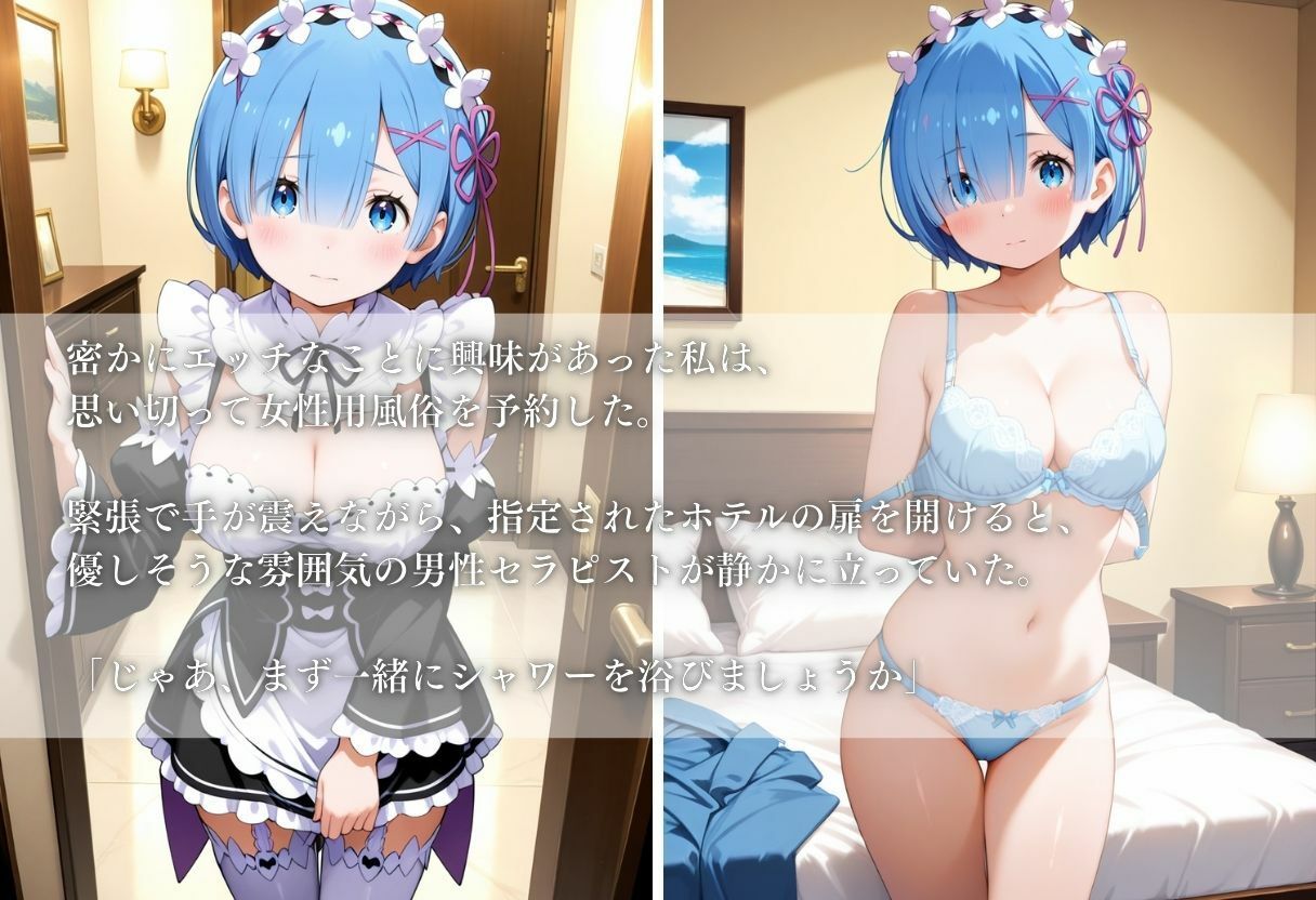 サンプル画像1:初体験の女性用風俗が忘れられない快楽に〜レム〜(REBASE26) [d_660812]