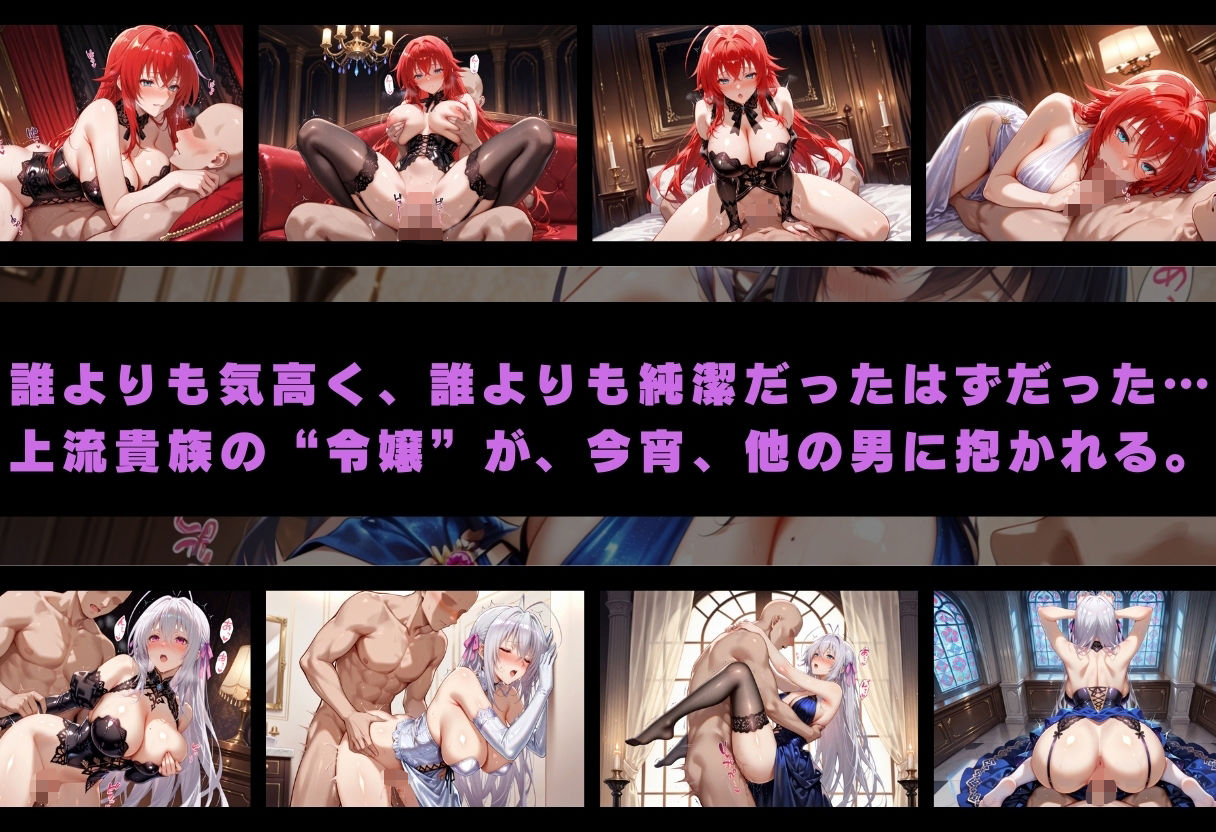 サンプル画像1:寝取られた上流貴族妻  邸宅の奥で抱かれる  〜令嬢は今宵、快楽に堕ちる〜  ハイ〇クールD×D編(ピクピクパニック) [d_660814]