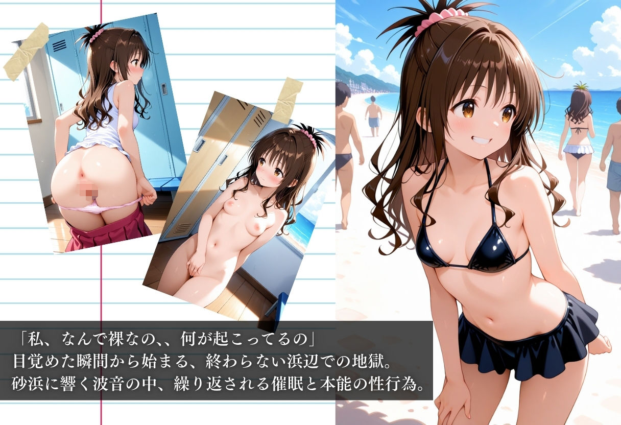 ビーチで催● メチャクチャに犯●れ絶頂する結城美柑。気づいた時には手遅れだった。 画像1