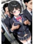 電車内セクハラ  〇ノ〇兎  〜あの委員長が全身を弄られマジイキ潮吹き大量中出し〜499枚 電車内/セクハラ/手マン/絶頂/フェラ/後背位/中出し/ぶっかけ