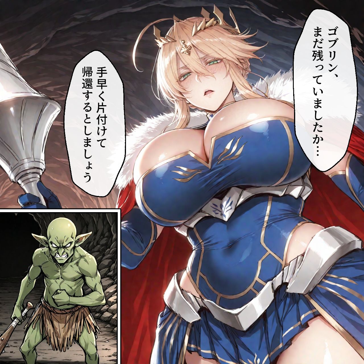 サンプル画像6:ゴブリン様の肉便器〜雑魚ゴブリンに屈服した気高き英霊たち〜(underdog) [d_661015]