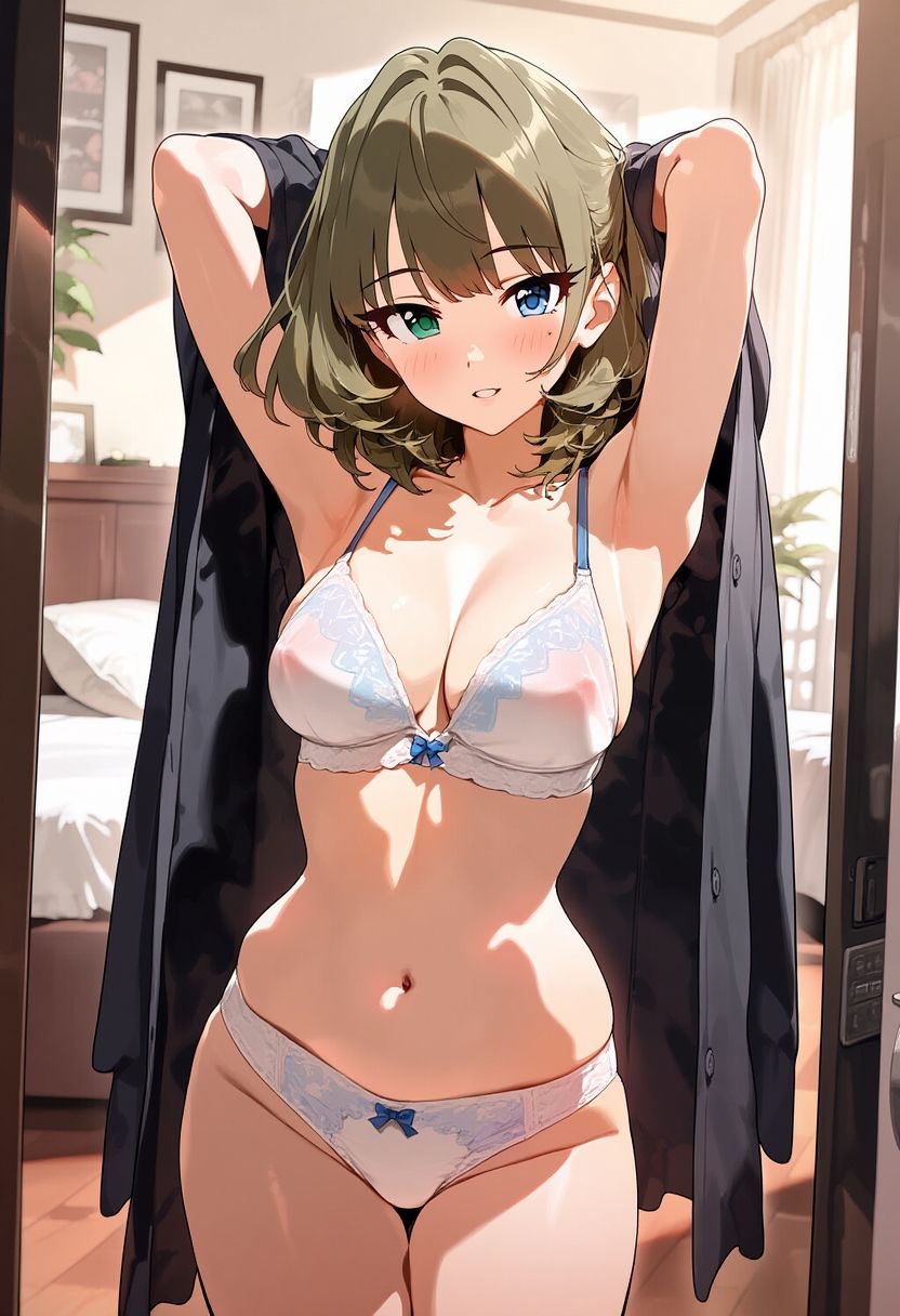 サンプル画像4:【デ〇マス】アイドルたちのエッチな下着シリーズ（376枚）【おっぱい解禁版】(日曜日のままま AIイラスト個人製作) [d_661128]