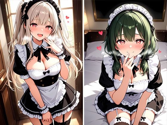 サンプル画像2:専属の性処理担当メイド達の性欲が強すぎる件！ Part2(メイドRoom247) [d_661140]