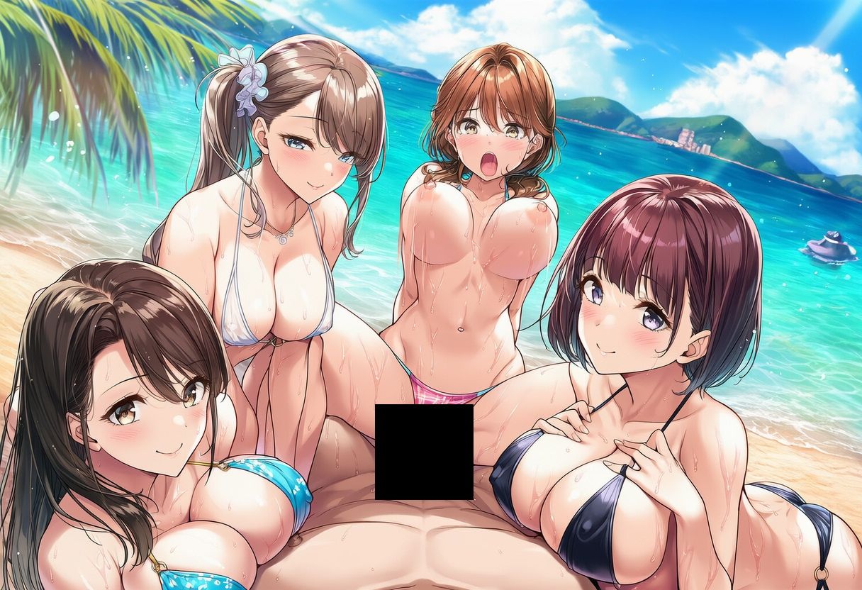 サンプル画像2:有名な種付けおじさんがいるドリームアイランドー全編ハーレム(megmix) [d_661341]