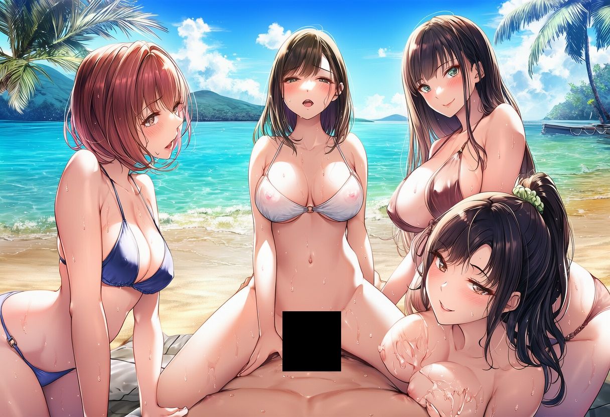 サンプル画像4:有名な種付けおじさんがいるドリームアイランドー全編ハーレム(megmix) [d_661341]