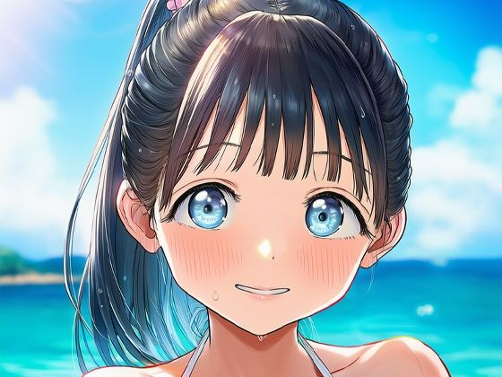 セーラー服の子の水着（フリルビキニ）