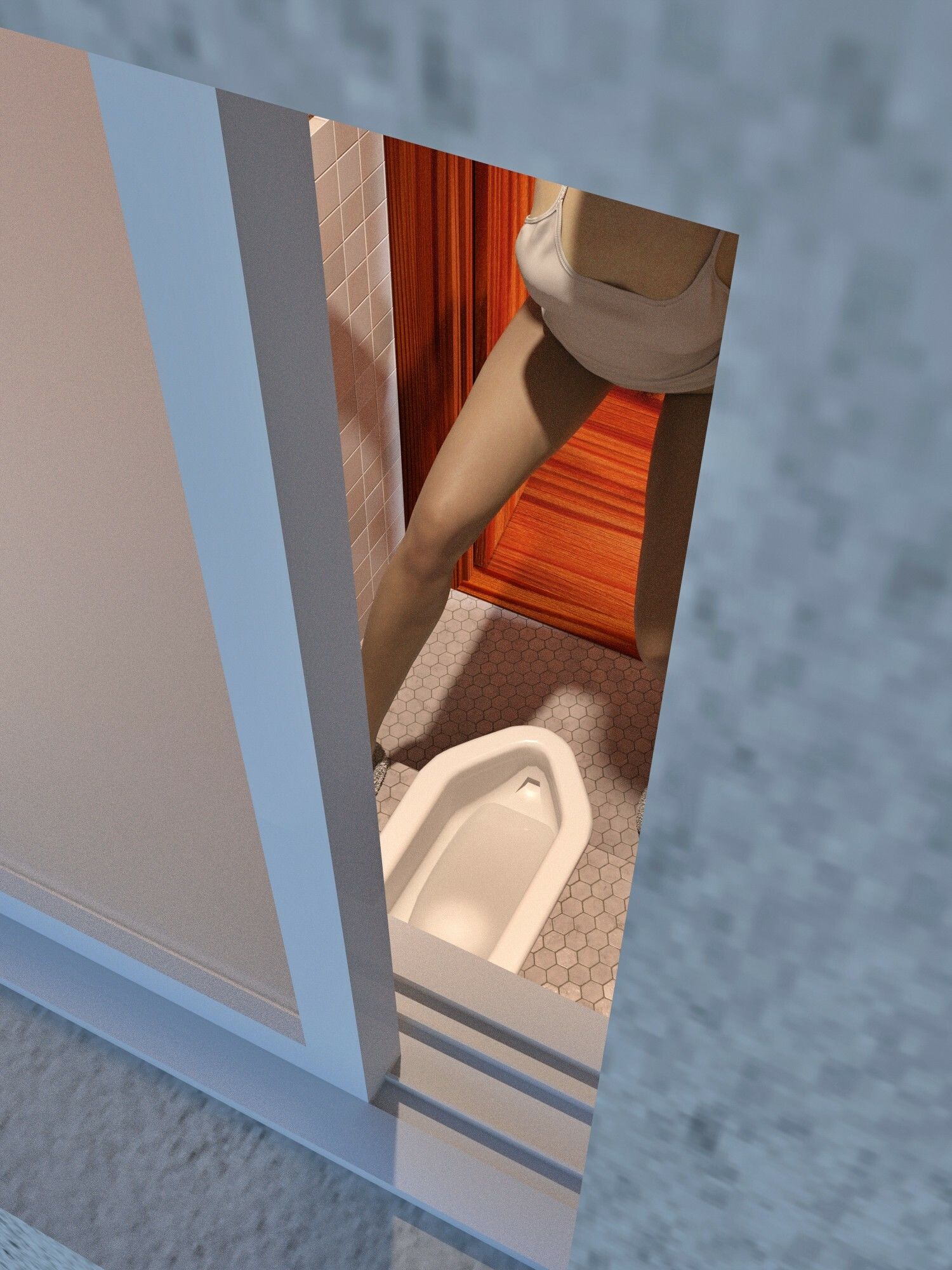 サンプル画像6:自宅和式トイレ(otm-01_FANZA) [d_661403]