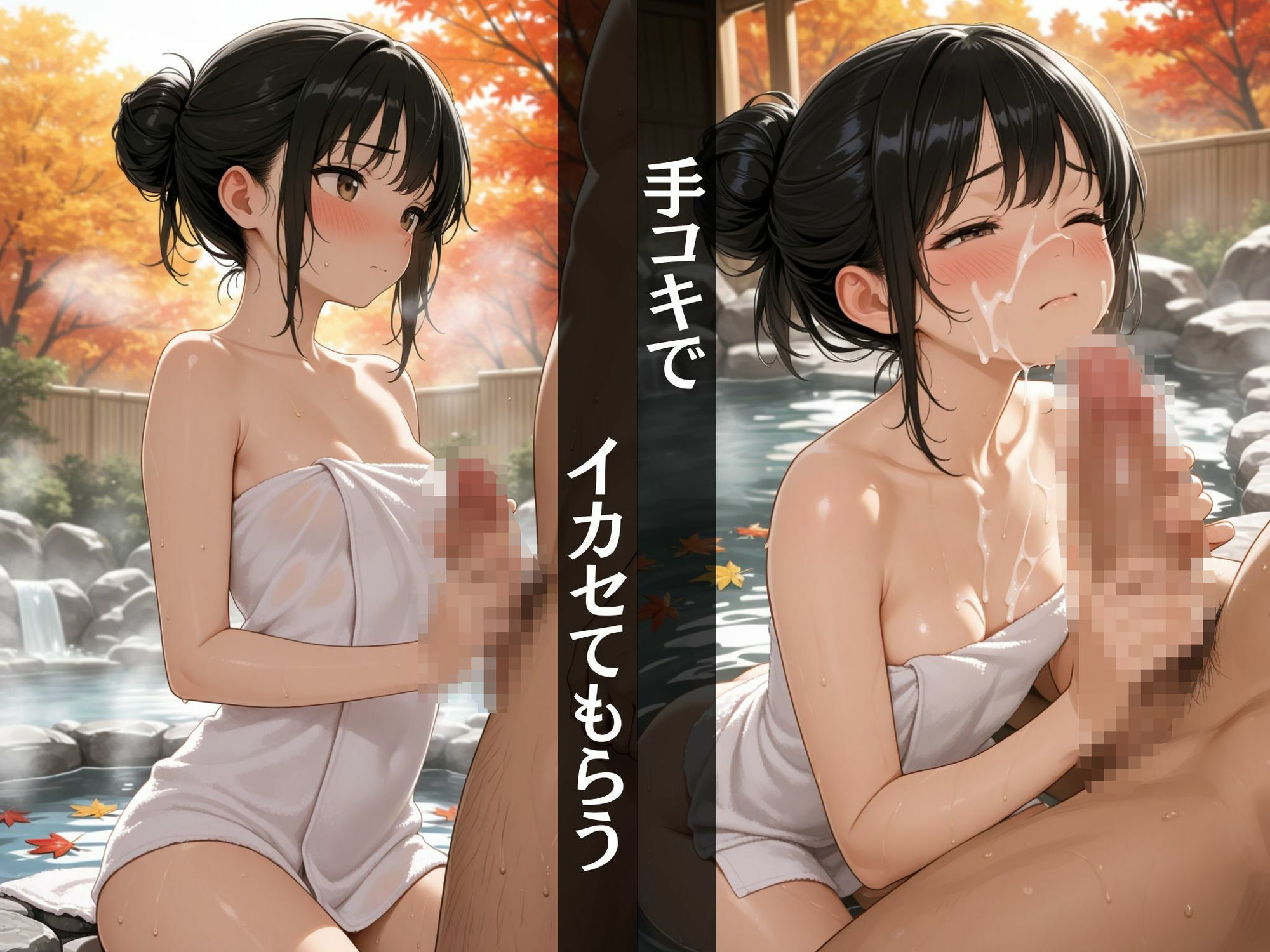 【温泉旅行】 女子校生と登山しながら!〜紅葉を背に夢中で激しい性交〜 画像7