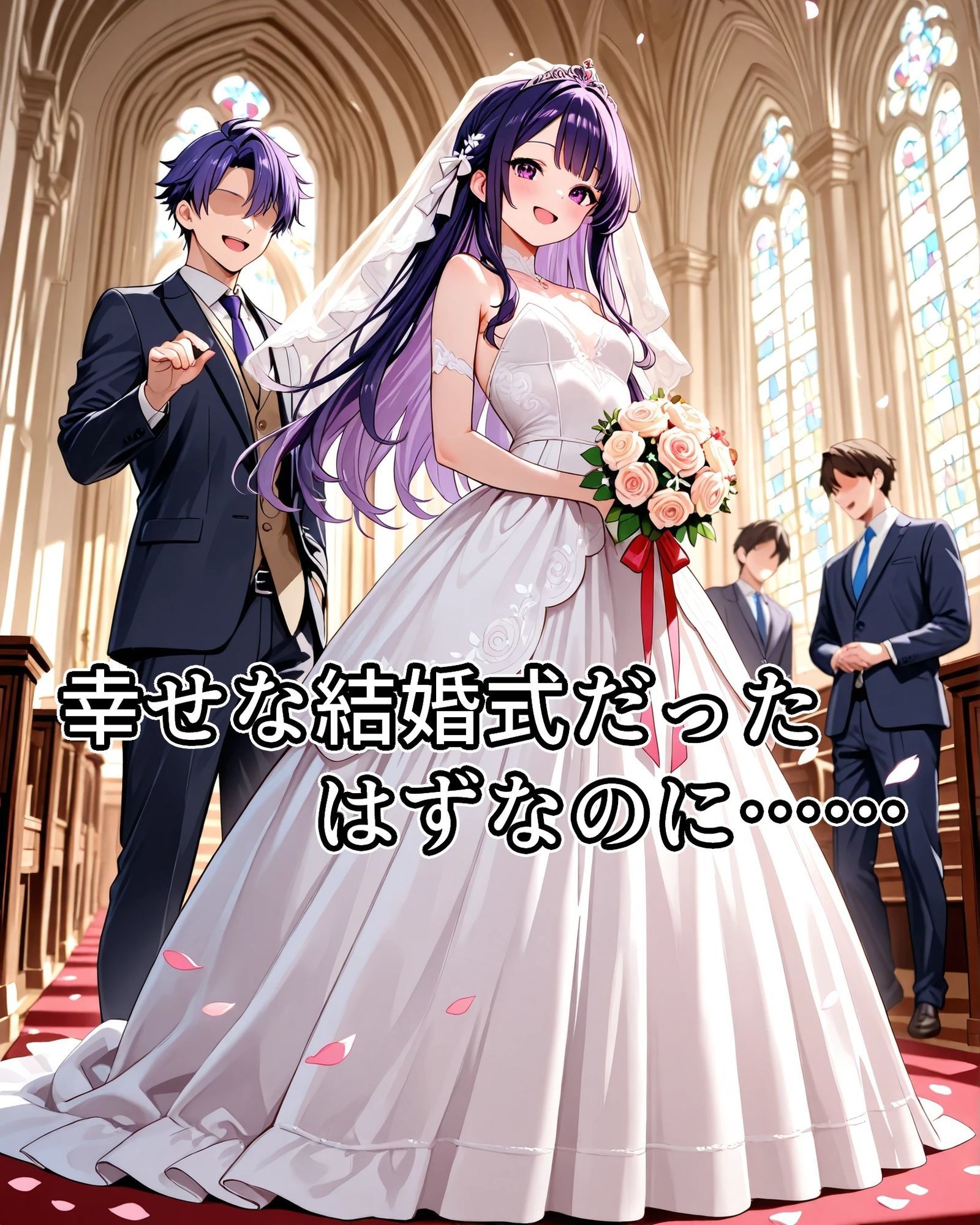 サンプル画像1:常識改変絶叫ウェディングドレス(アラ50おじさん) [d_661528]