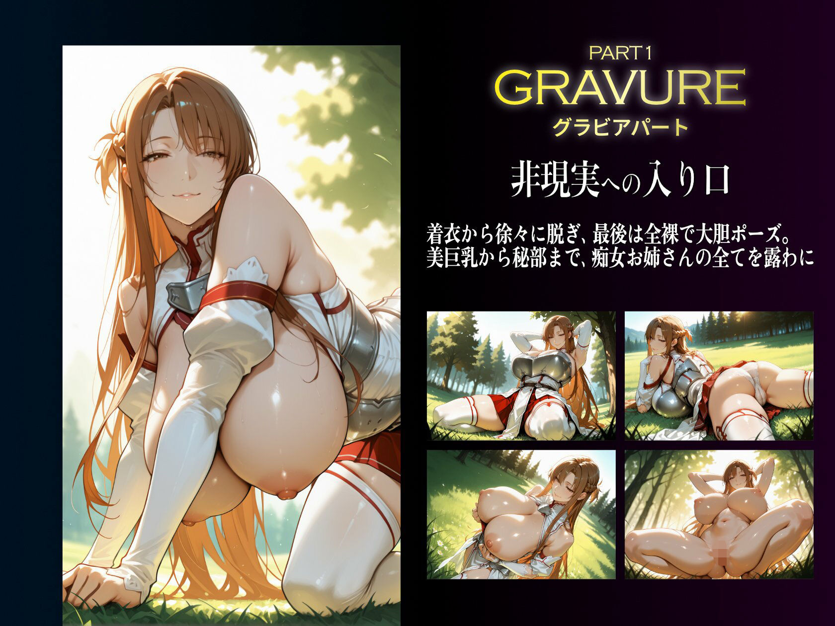 巨乳痴女同人CG集 エーテライト 結城明〇奈編