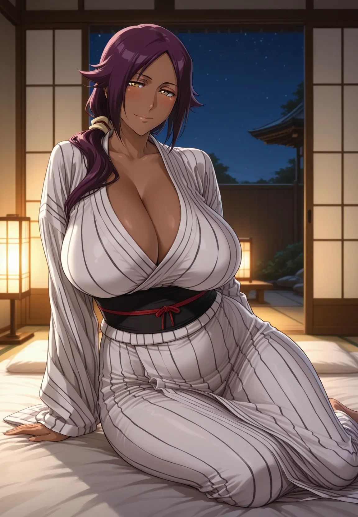 サンプル画像2:四楓院夜一 温泉旅館で年上女性とお泊まりえっち(milfai) [d_661593]