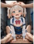う〇ちゃん似の〇リをおじさんたちが何度も中〇し！