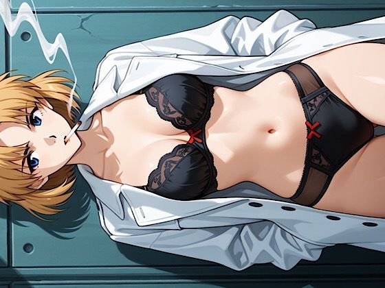 d_661836｜【女博士】黒下着以外ありえないわ！【紺のソックス】