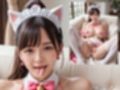 エッチなお世話をしてくれるマイクロビキニの猫耳メイドさん【おまけショート動画10本付】