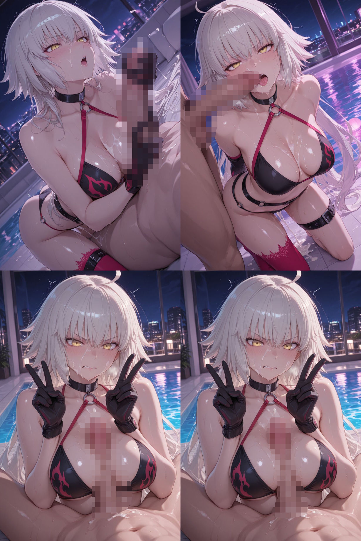 サンプル画像2:ジャンヌ・ダルクとバイクスーツ、ビキニ、バニーガール ― セクシー三重奏500枚集(joeyCrate) [d_662090]