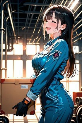 サンプル画像2:汗だくつなぎと黒髪清楚 〜工場作業員のひとり人妻オナニー勤務〜(フエラムネ出版) [d_662229]