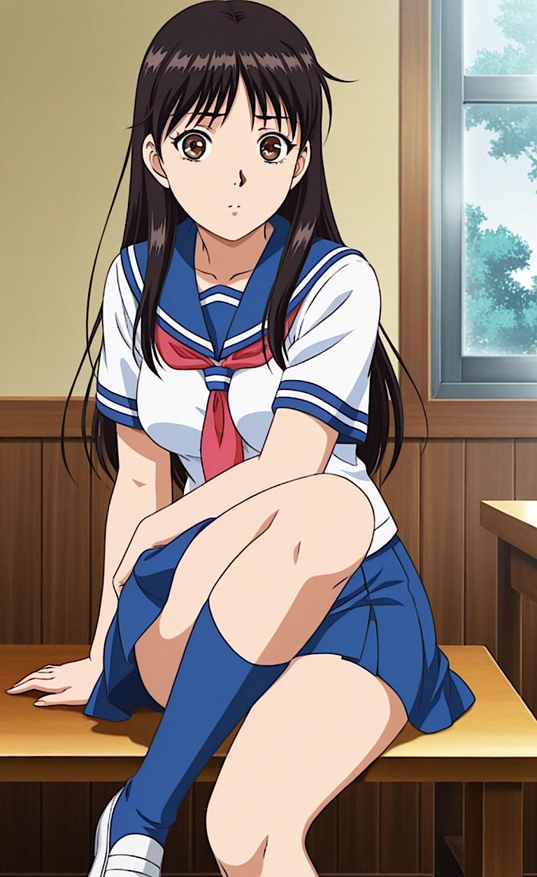 サンプル画像1:【女子校生】痴●車チューマス事件！(紺のソックス) [d_662248]