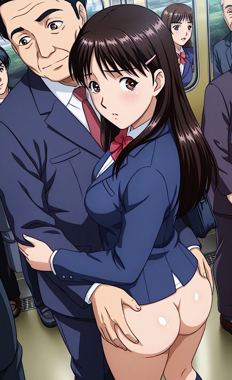 【女子校生】痴●車チューマス事件! 画像8