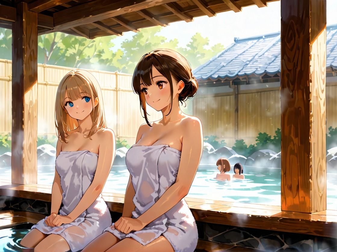 混浴温泉(はーと)湯けむり大乱交旅行! 画像2