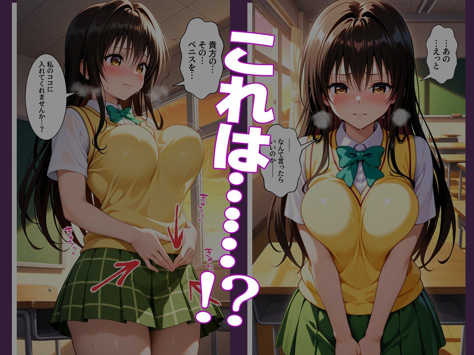 サンプル画像3:〜チートすぎる発情アプリ〜効果絶大絶頂教室 古手川唯編 Vol.1(エロテロ本舗) [d_662360]