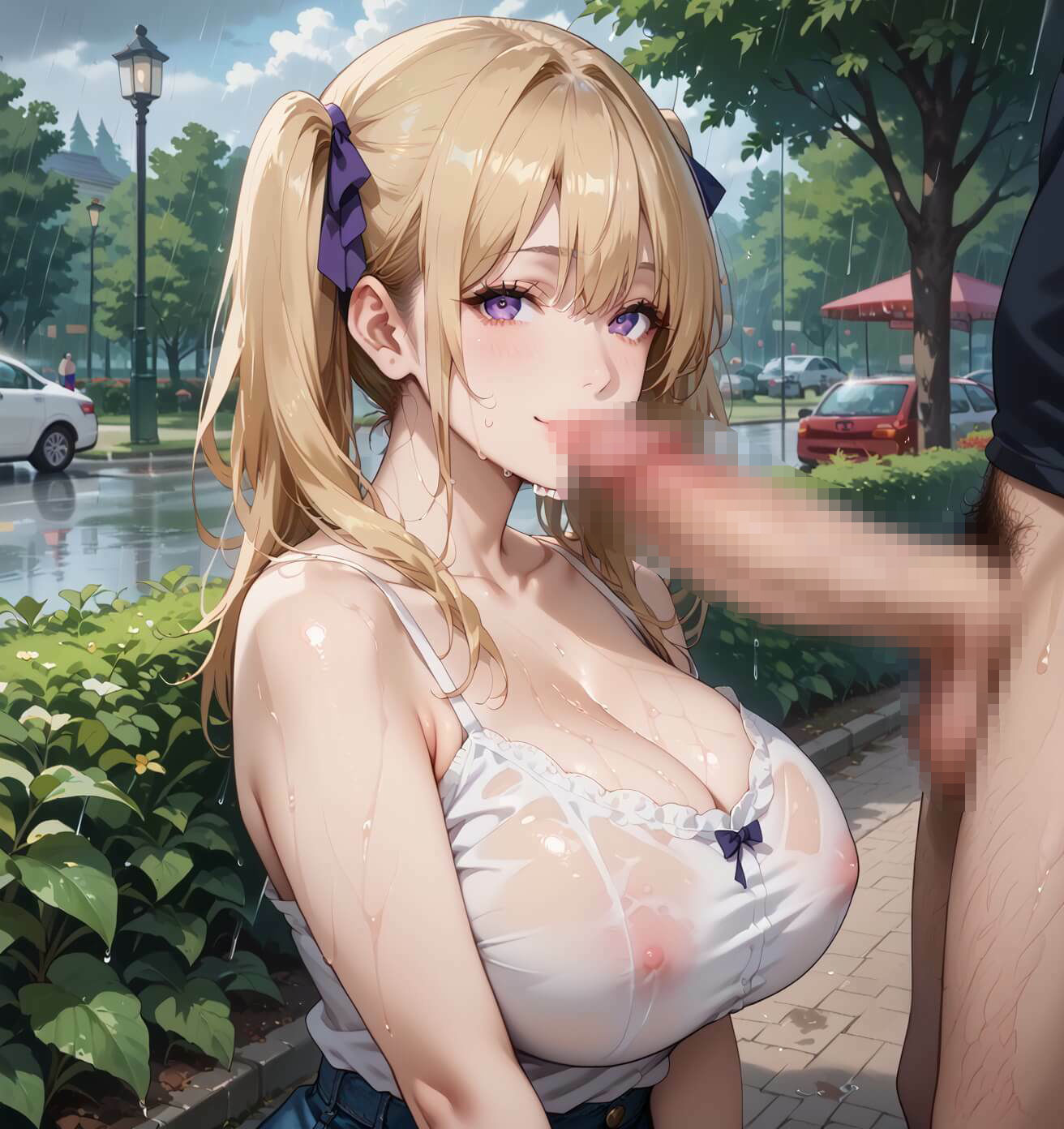 サンプル画像4:通り雨と、濡れた君が2〜張りつく服のエロさに我慢何てできない〜・270枚(ぷにぷに.com) [d_662363]