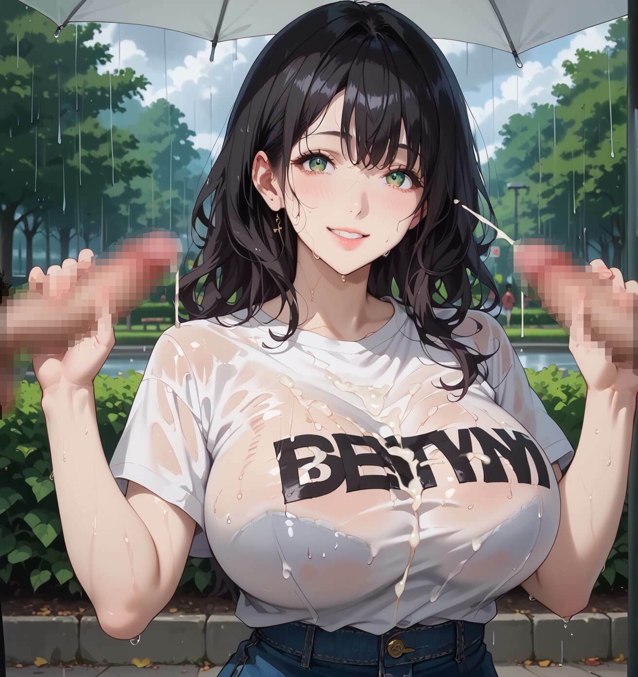 通り雨と、濡れた君が3〜張りつく服のエロさに我慢何てできない〜・270枚 画像2