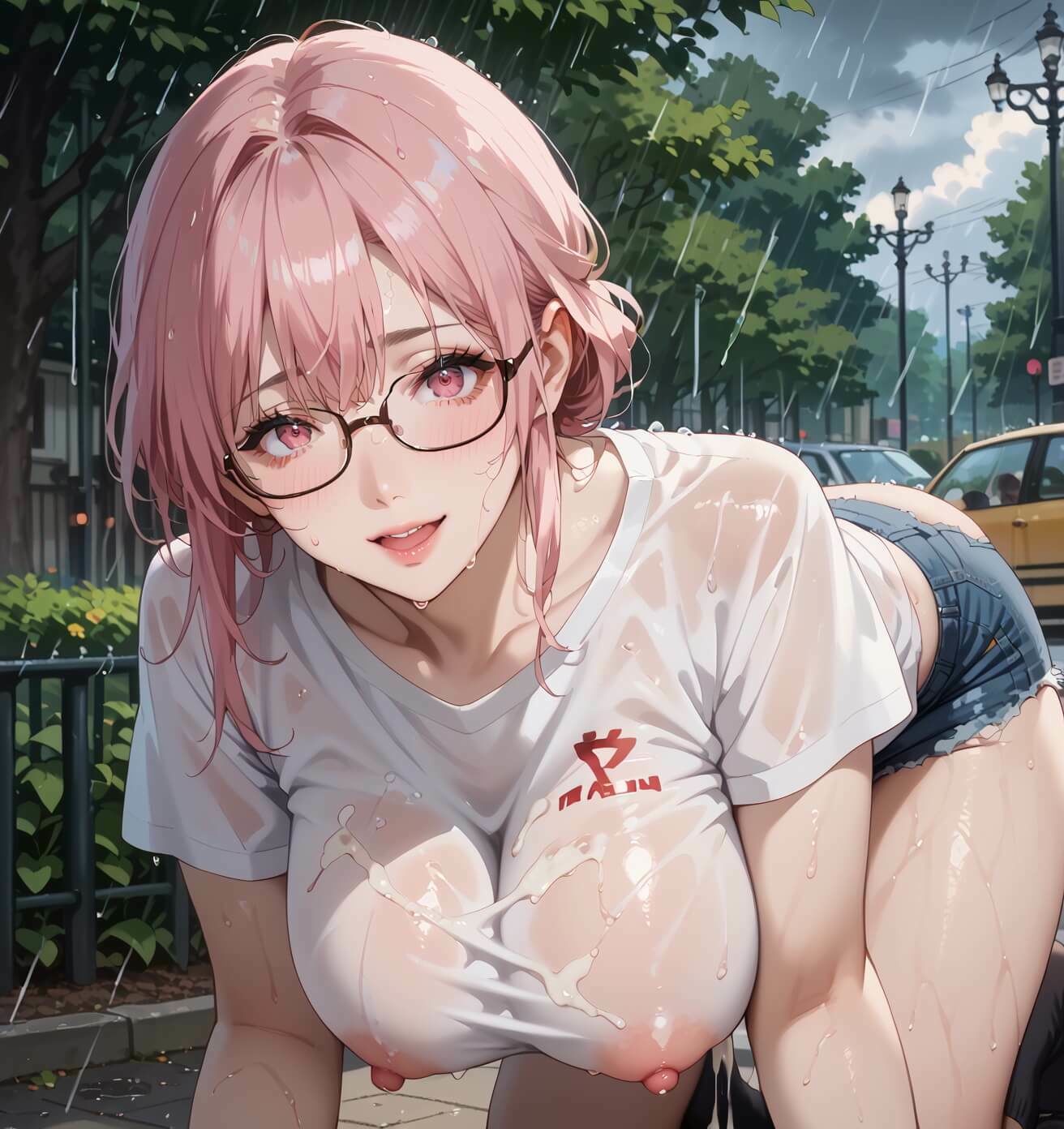 通り雨と、濡れた君が3〜張りつく服のエロさに我慢何てできない〜・270枚 画像7