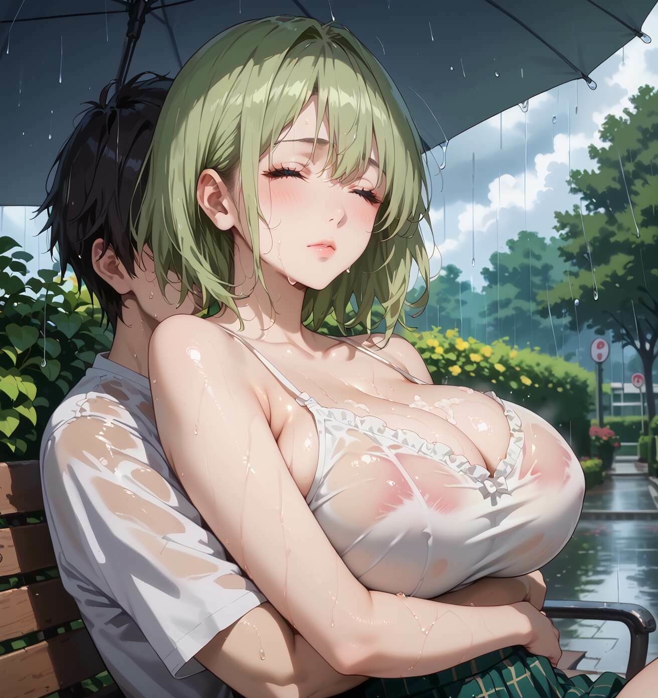 通り雨と、濡れた君が4〜張りつく服のエロさに我慢何てできない〜・270枚9