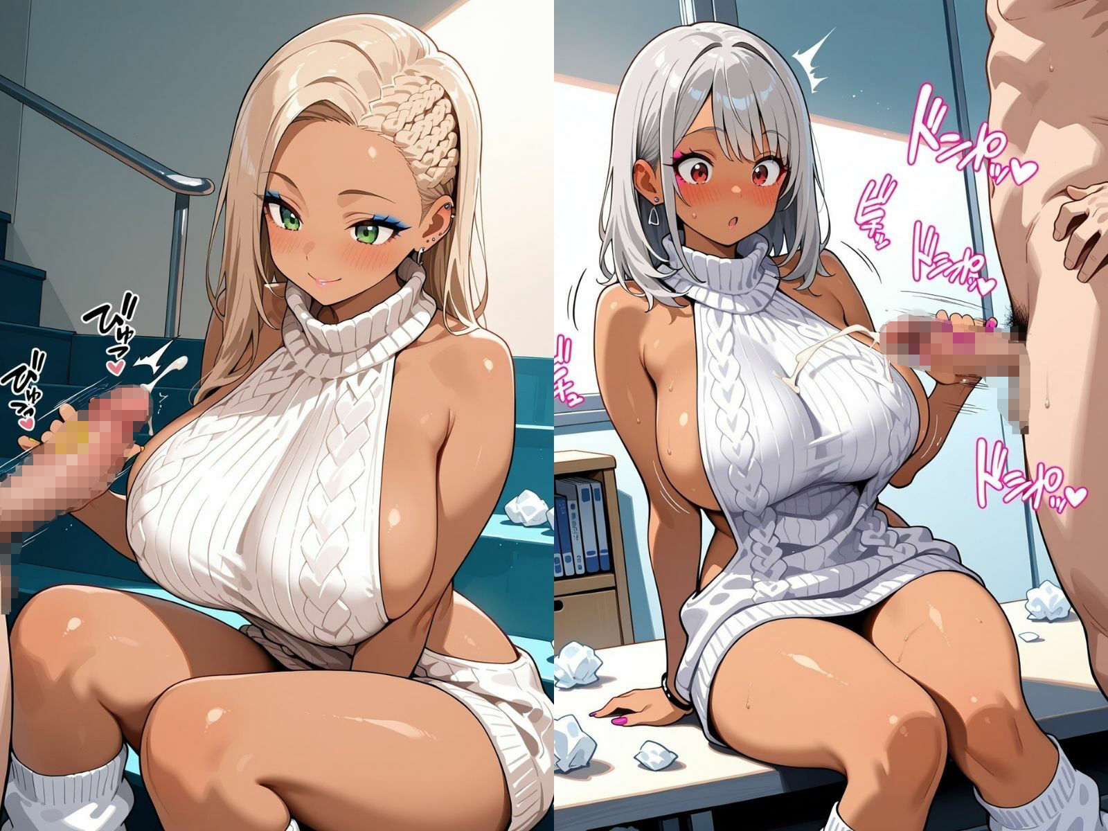 サンプル画像2:ギャルシコ学園 搾精部〜童貞を〇すセーター編〜(JKギャル出版) [d_662486]