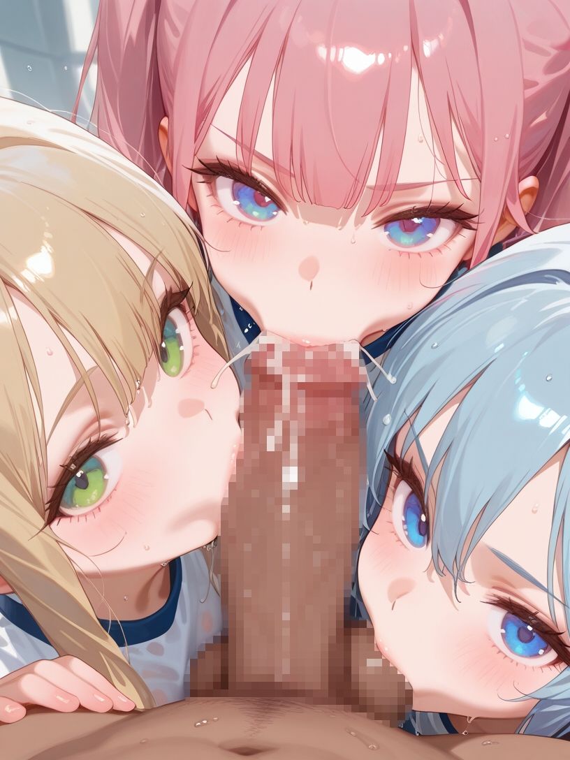 巨乳ブルマ女子とハーレムエッチ 画像5