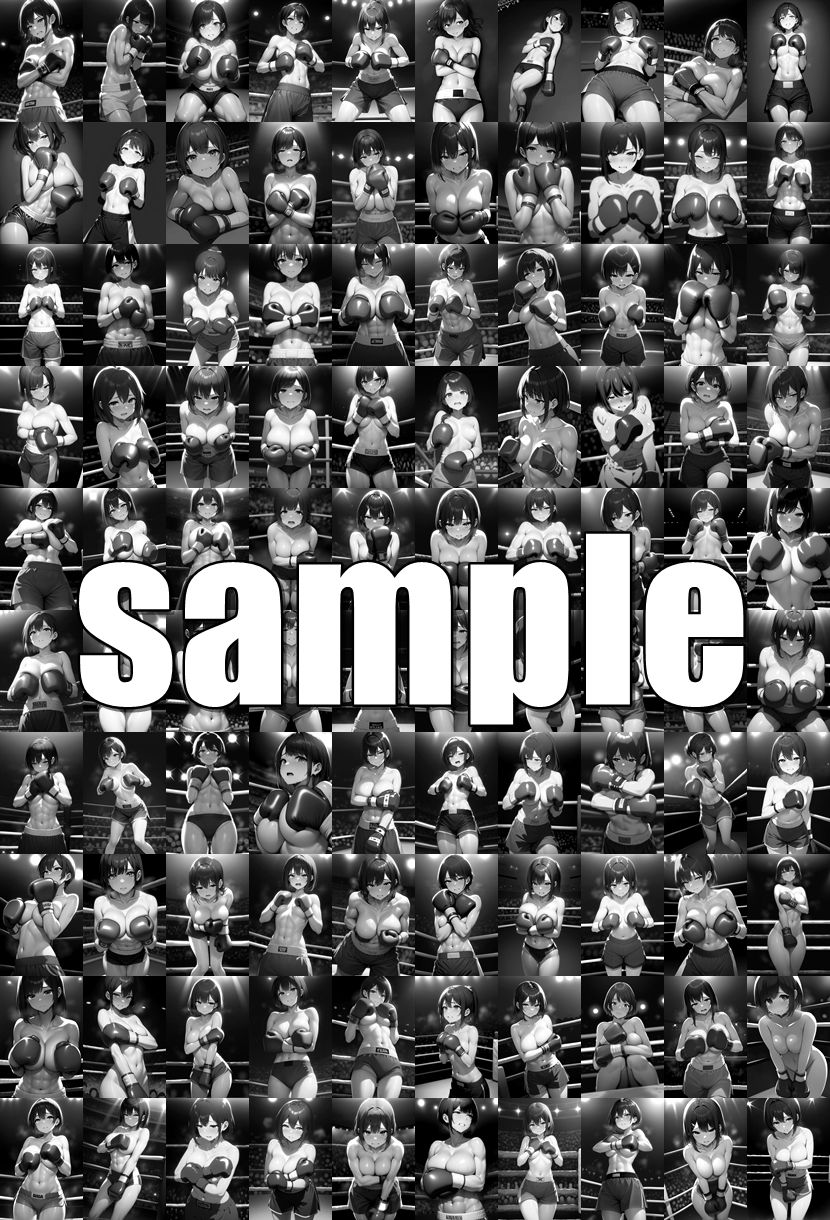 サンプル画像5:女子ボクシング美少女AIイラストコレクション5 罰ゲーム編(温泉たまご) [d_662520]