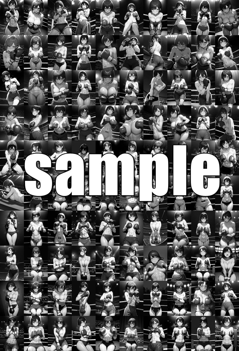 サンプル画像6:女子ボクシング美少女AIイラストコレクション5 罰ゲーム編(温泉たまご) [d_662520]