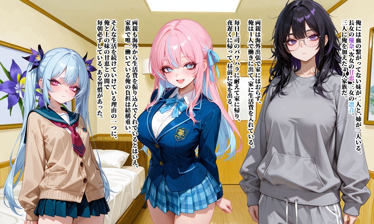 サンプル画像2:毎朝の朝勃ちを丁寧にヌいてくれる巨乳の義妹(101064) [d_662631]