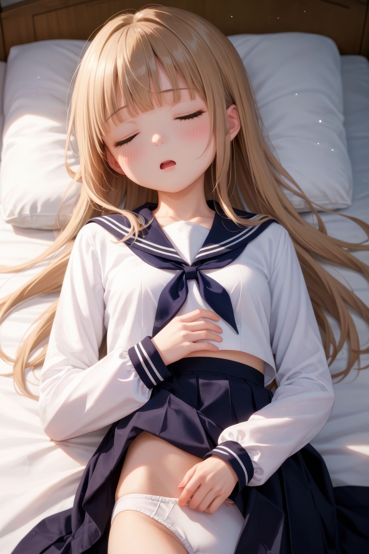 サンプル画像5:眠っている制服娘を全裸にする(silvershop) [d_662650]