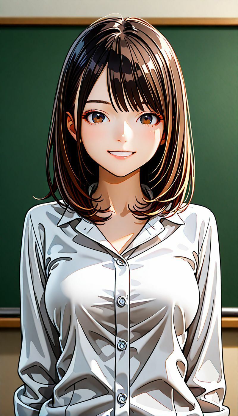 サンプル画像1:美人教師の濃密な誘惑に導かれ(まぐわい工房) [d_662783]