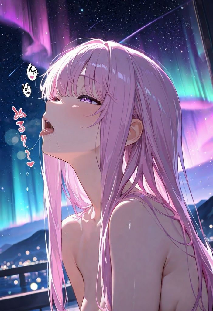 サンプル画像4:学校じゃ教えてくれない性教育-幻想的な世界で野性ラブラブSEX-（239枚）(にじいろ@AI城) [d_662812]