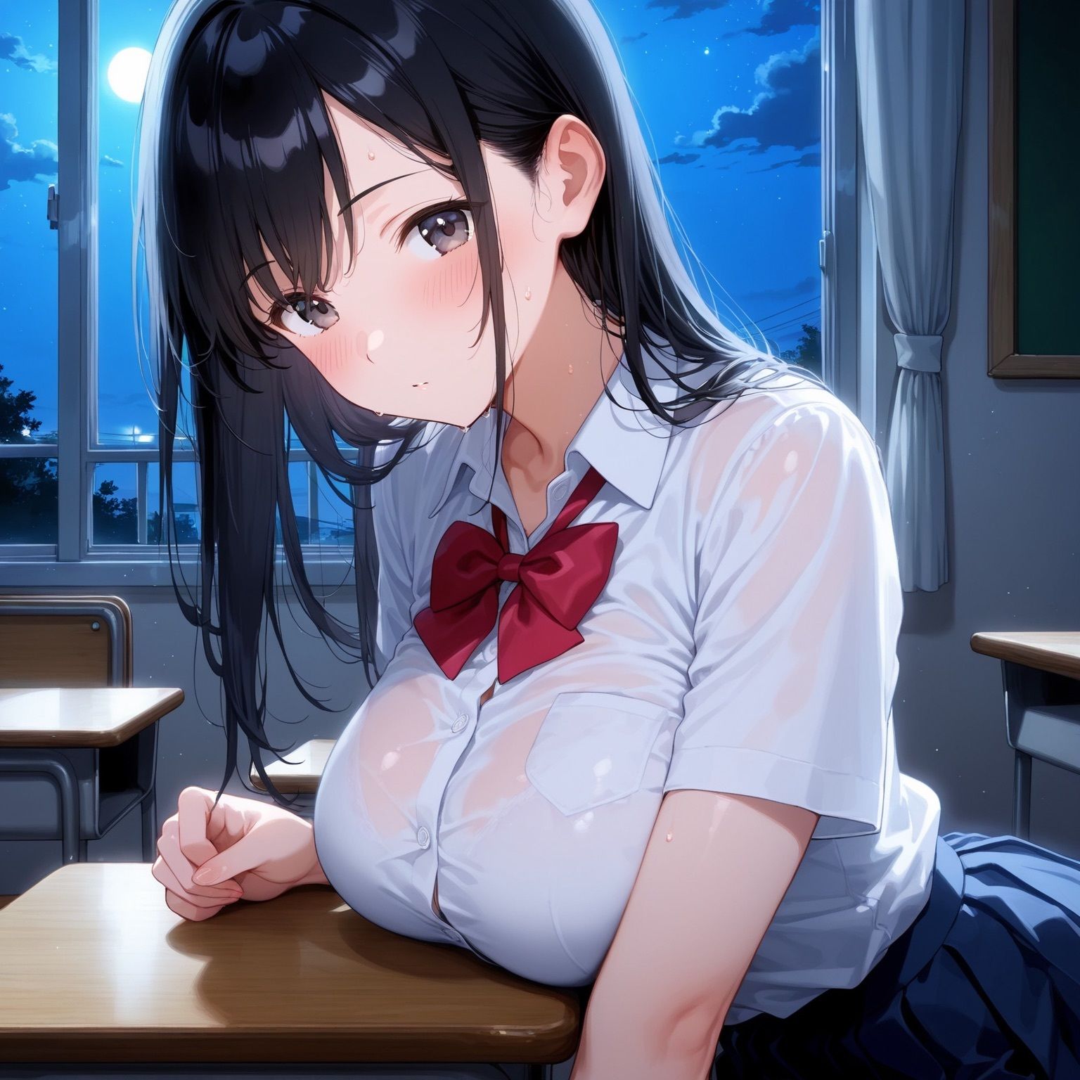 サンプル画像1:性教育〜校長室の秘密指導〜(おかし) [d_662848]