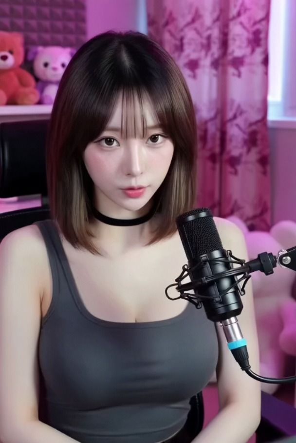 サンプル画像1:配信中に男が…(dim) [d_663029]