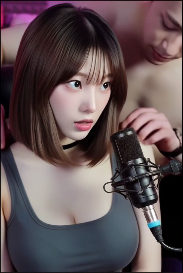 サンプル画像3:配信中に男が…(dim) [d_663029]