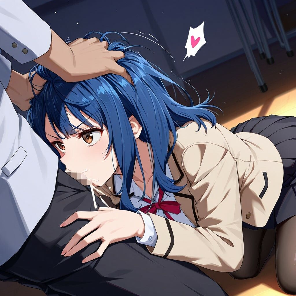 サンプル画像3:高慢クラス委員長調教記録(AI極み虹画像堂) [d_663122]