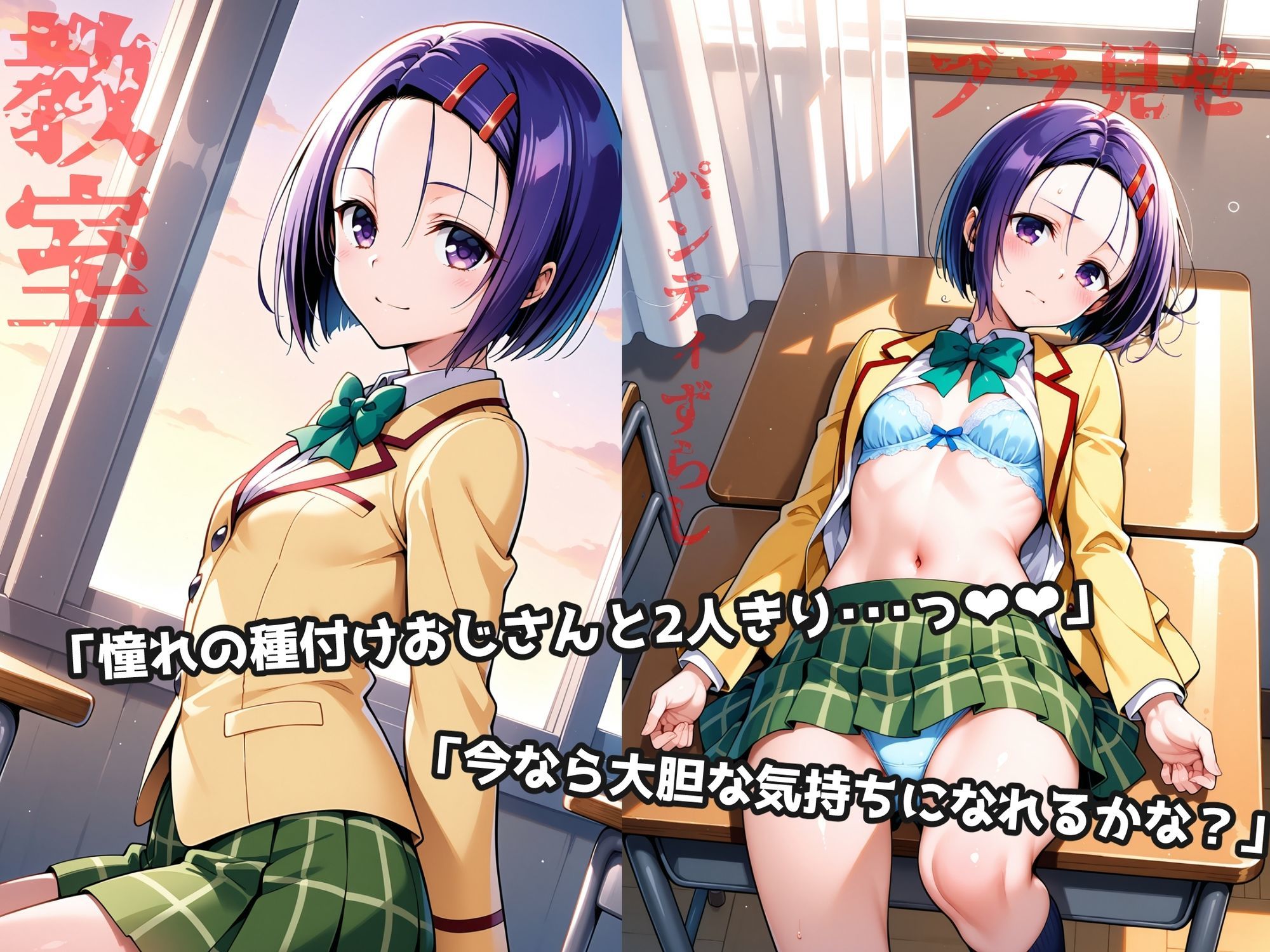 ヒロイン鬼ハメ ●連寺春菜と学校でえっちしよっ ミニ 画像1